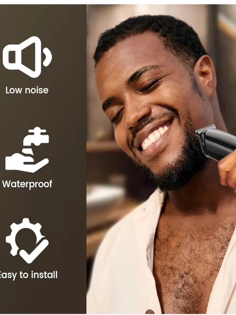 SHPAVVER Electric Beard Trimmer for Men: 16-in-1 Professional Barber Hair